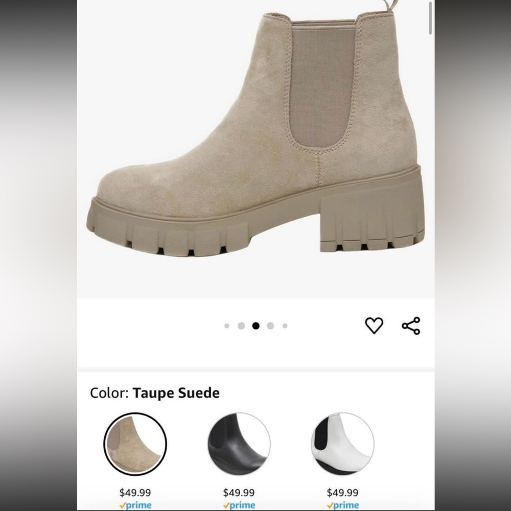 Women's Taupe Suede Chelsea Boots